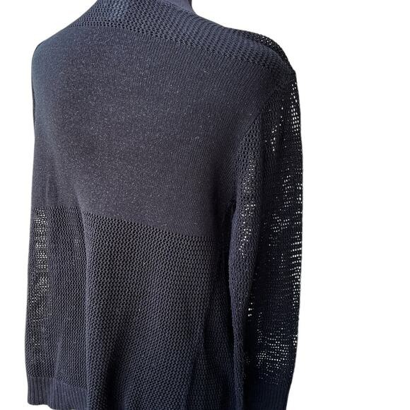 rue21 black open front sweater cardigan, women's size XL - Picture 2 of 5